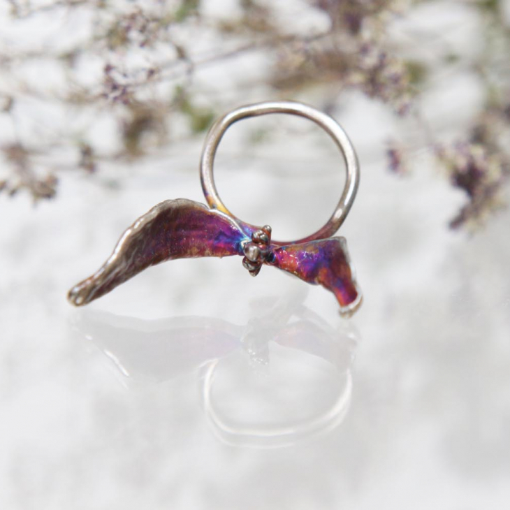 Кольцо в серебре Poison, Омела, фото 2